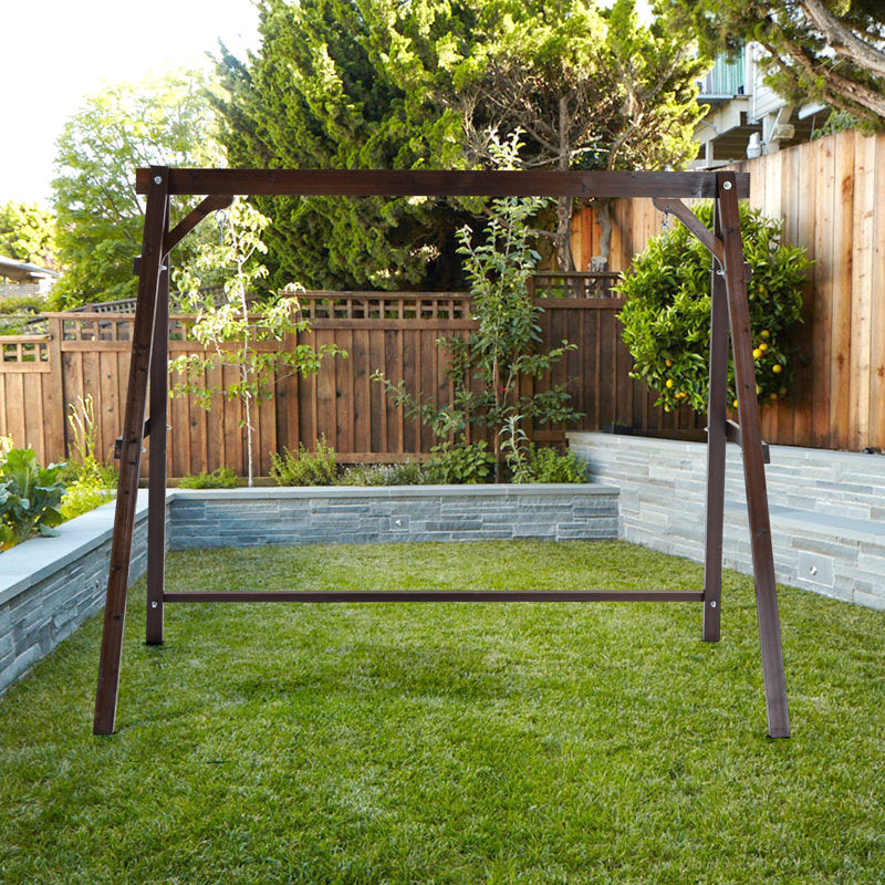 3-Person Porch Swing Frame | Solid Pine Wood A-Frame Stand