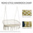2-Person Macrame Hammock Chair - Cotton Rope Swing for Indoor & Outdoor