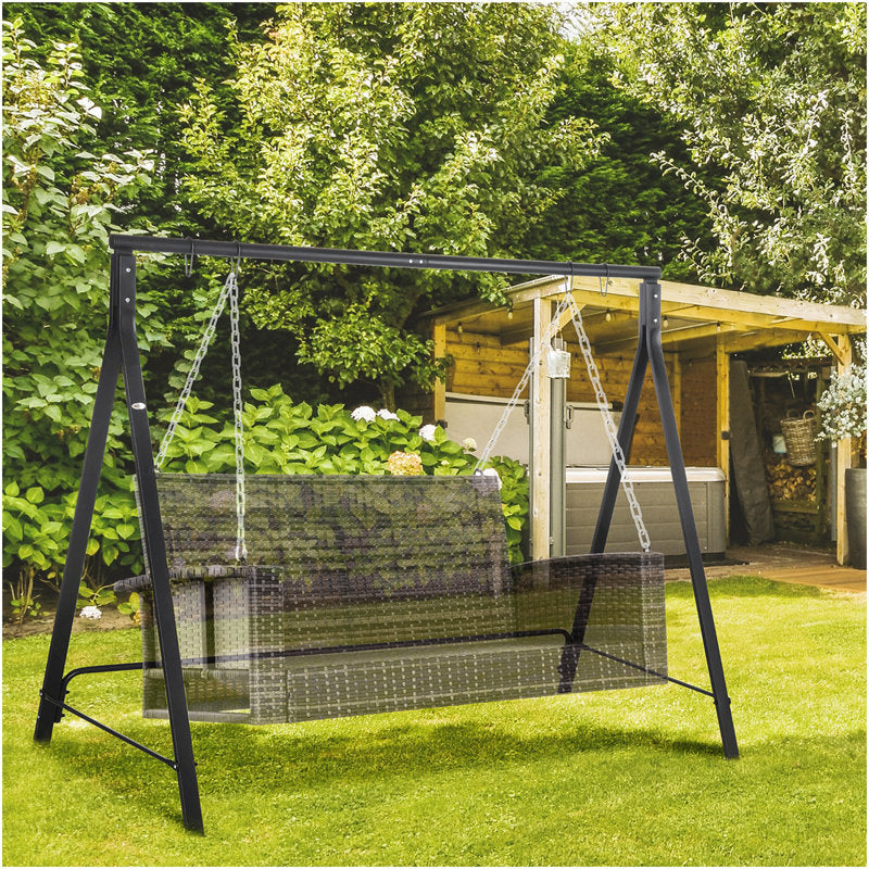Heavy Duty Metal Porch Swing Stand - A-Frame Hanging Chair Frame
