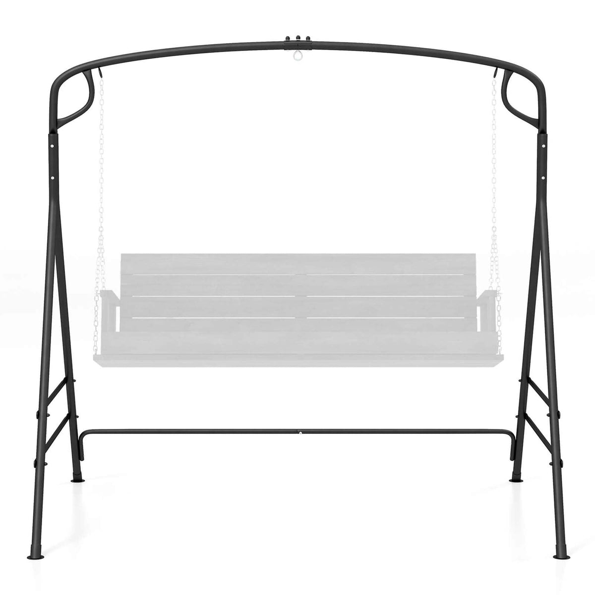Heavy Duty Metal Swing Stand - A-Frame Outdoor Porch Swing Frame