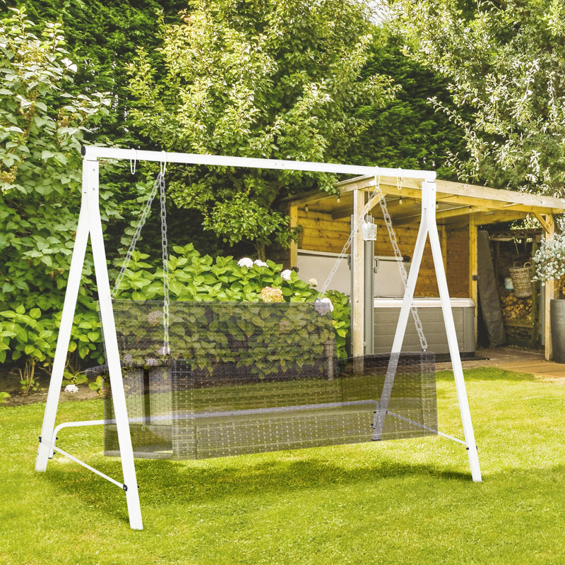 Heavy Duty Metal Porch Swing Stand - A-Frame Steel Outdoor Frame