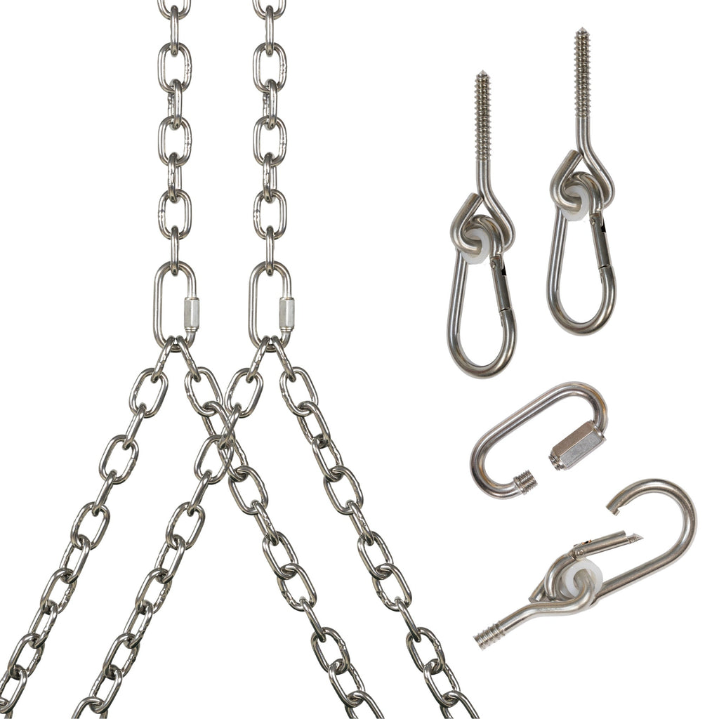 Heavy Duty Stainless Steel Porch Swing Hanging Chain Kit - 700lb