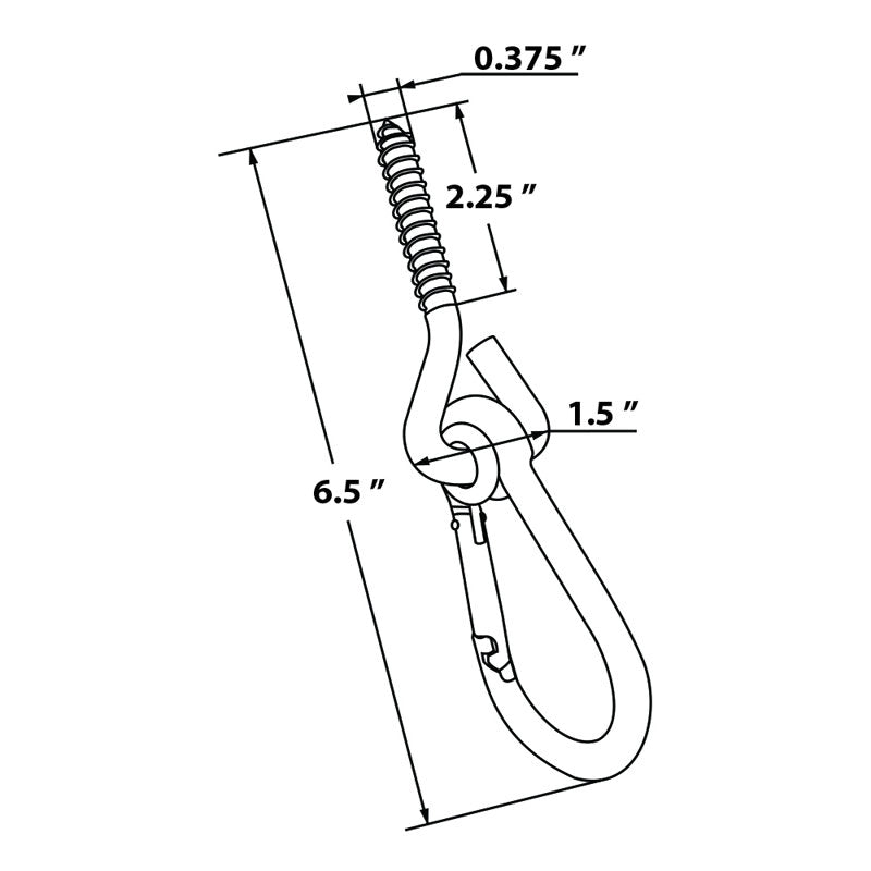Heavy Duty Stainless Steel Porch Swing Hanging Chain Kit - 700lb