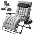 Heavy Duty Zero Gravity Lounge Chair with Cushion for Outdoor Patio