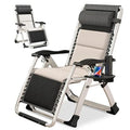 Padded Zero Gravity Recliner - Folding Outdoor Patio Lounge Chair