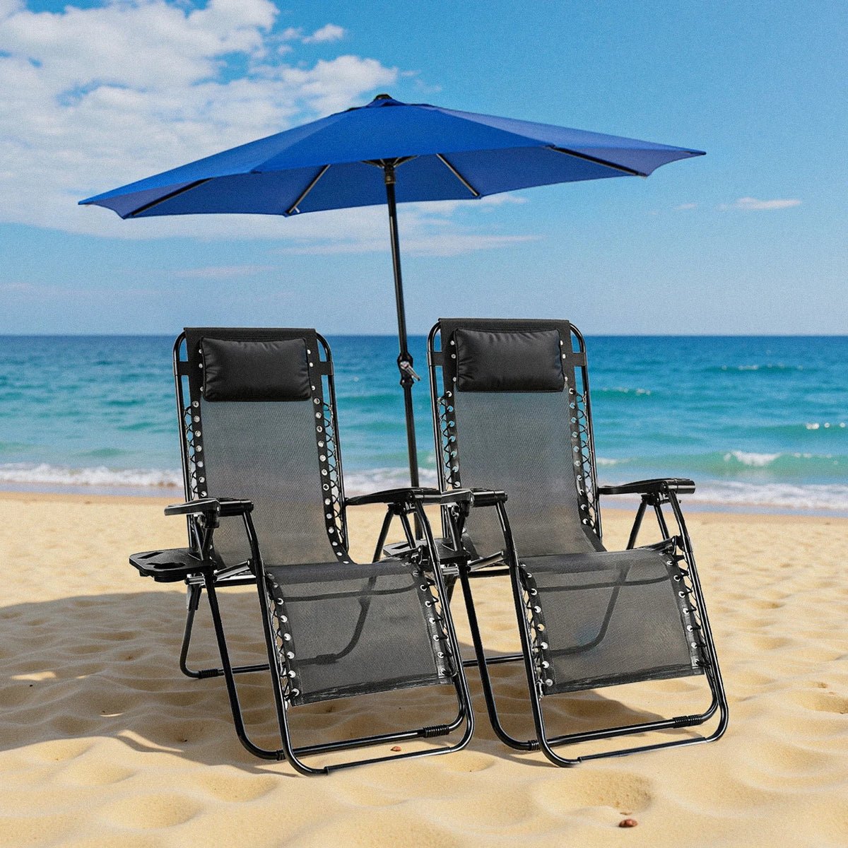 Zero Gravity Recliner Portable Textilene Chair for Patio & Camping