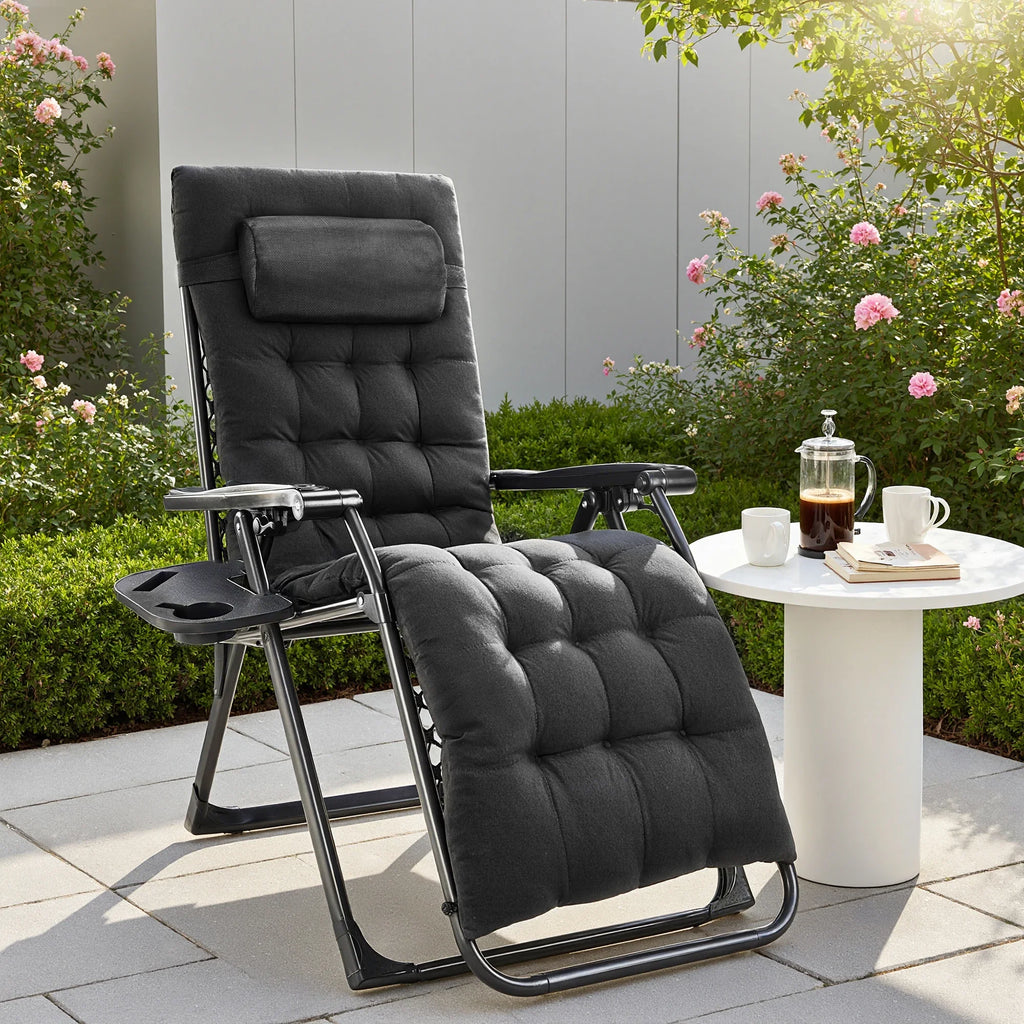 Zero Gravity Recliner Folding Patio Chair for Camping & Garden