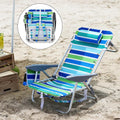 Portable Backpack Beach Chair - 5-Position Folding Reclining Seat
