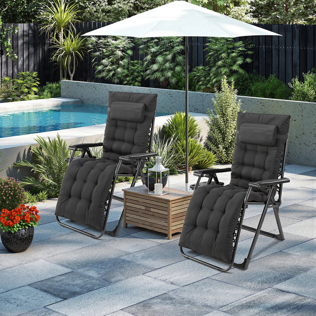 Zero Gravity Recliner Folding Patio Chair for Camping & Garden