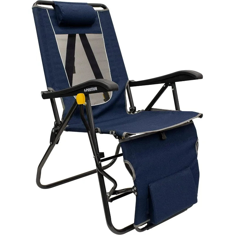GCI Outdoor Legz Up Lounger Portable Reclining Chair for Camping