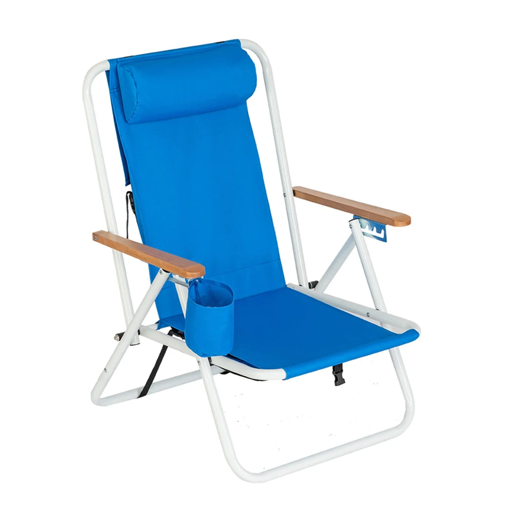Portable Folding Beach Chair 600D Fabric for Camping & Outdoors