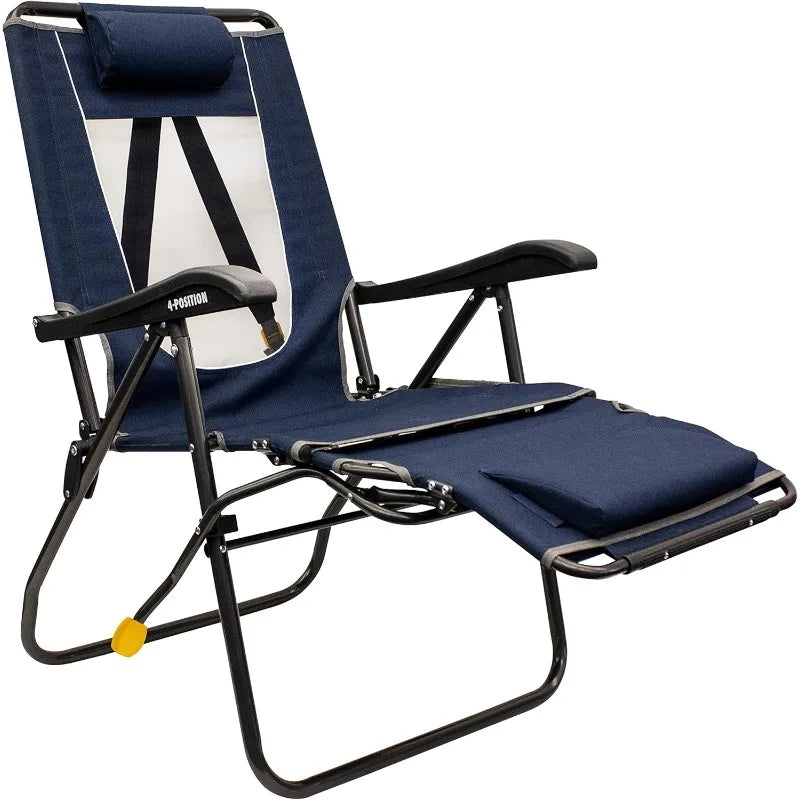 GCI Outdoor Legz Up Lounger Portable Reclining Chair for Camping