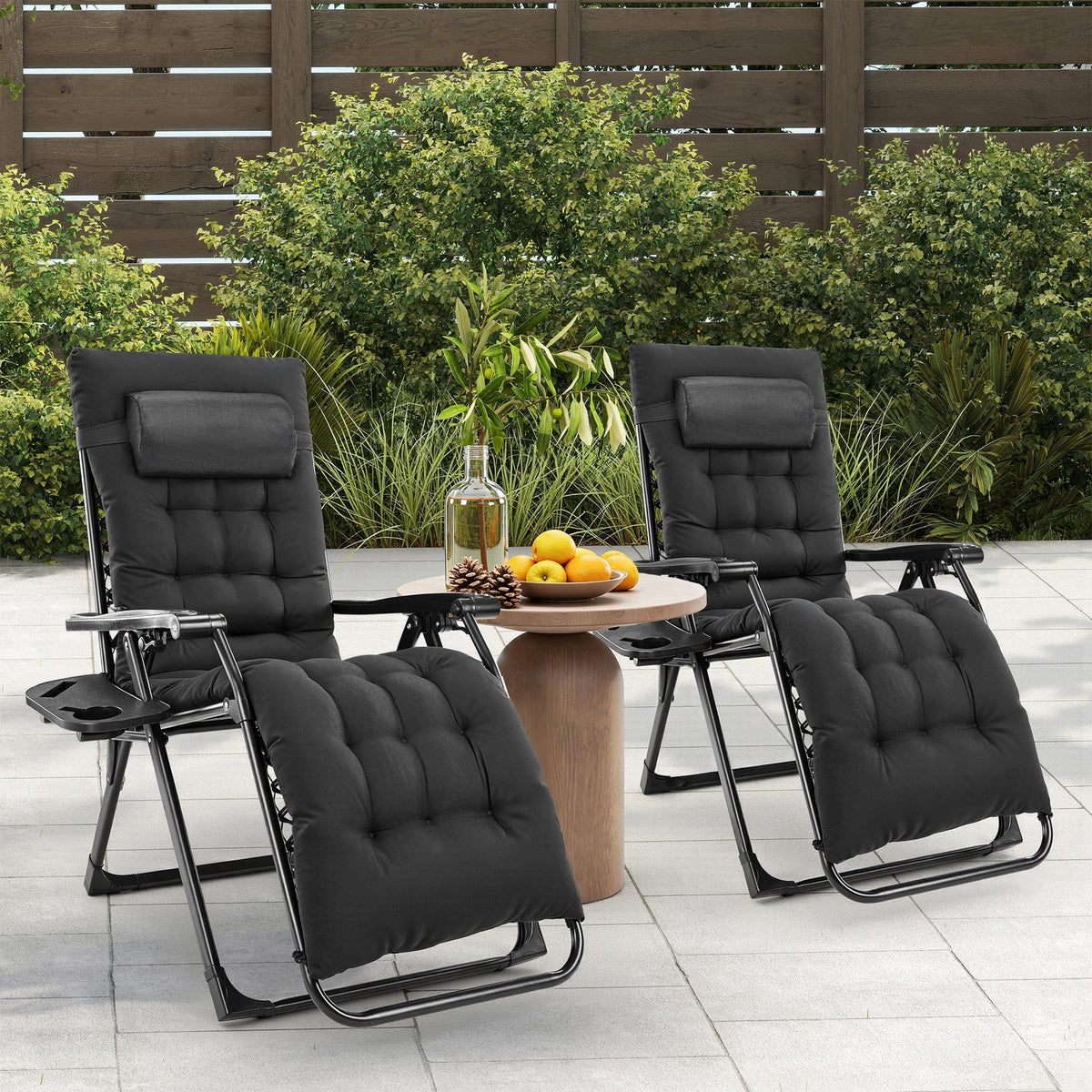 Zero Gravity Recliner Folding Patio Chair for Camping & Garden